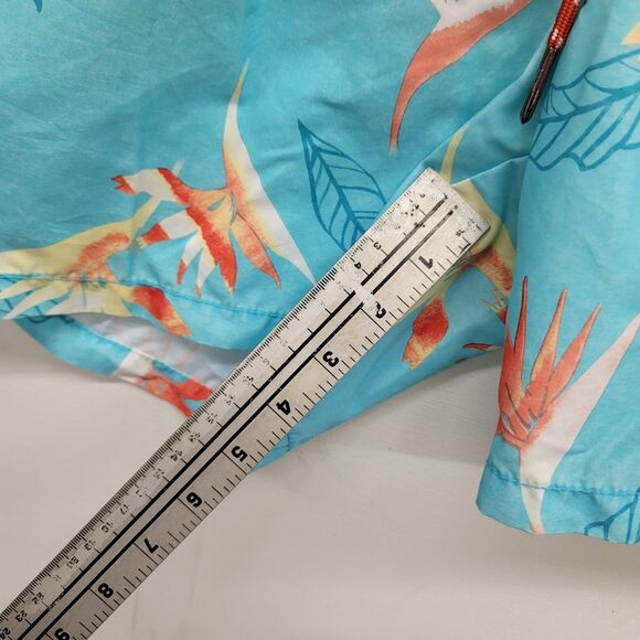 TOMMY BAHAMA Relax mens swim trunks board shorts Blue floral size Large - Picture 8 of 9